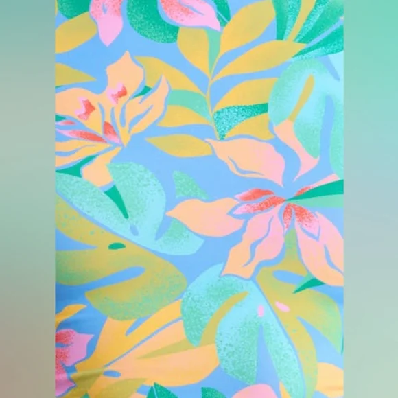 Billabong Tropic Daze Cropped Rashguard & Marina High Waist Surf Shorts Set - Picture 12 of 15